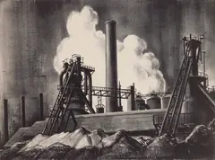 Steel by Victoria Hutson Huntley, lithograph, 1957, offered May 2025