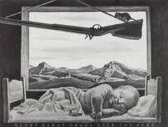 Heavy, Heavy Hangs Over They Head by Rockwell Kent, lithograph, 1946, offered May 2025