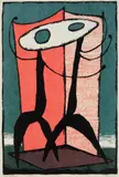 Edward August Landon, The Sisters, silkscreen in colors