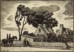 J. J. Lankes, Southern Scene wood, engraving, 1932