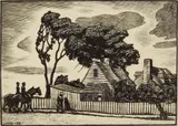 J. J. Lankes, Southern Scene wood, engraving, 1932