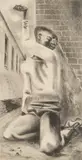 James Mc Connell, Shooting Dice, lithograph, 1942, singed