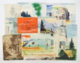 20 + Exterior Scenes Drawings on paper, mostly by Albert Pels, watercolor, almost all, offered May 2025