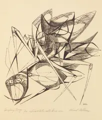 Edward Millman, Laughing Bug, lithograph
