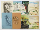 Untitled 7 by Albert Pels, oil on paper, 5 are, offered May 2025