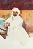 Arthur E. Schneider, The Sultan of Morocco, watercolor on paper, 1901