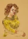 Clyde Singer, Brown Study, mixed media, 1961