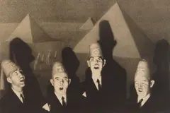 Grant Wood, Shrine Quartet, lithograph, 1939