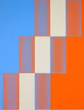 Richard Anuszkiewicz, Celebrate New York, silkscreen in colors, 1973