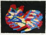 House Cat by Karel Appel, lithograph in colors on Arches paper, offered Apr 2024