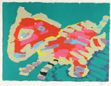 Luminous Cat by Karel Appel, lithograph in colors on Arches paper, offered Apr 2024
