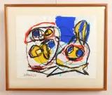 Karel Appel, Easter, mixed media on paper, 1958