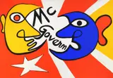 Alexander Calder, Mc Govern, lithograph in colors, 1973