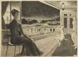 Paul Delvaux, By The Town