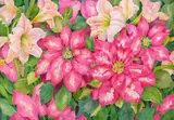 Jan J. Ford, Christmas Poinsettia, watercolor on paper, 2017