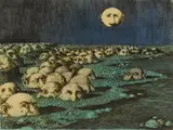 Curt Frankenstein, Bureaucratic Landscape, etching and aquatint with hand-coloring