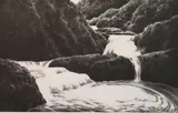 April Gornik, Cascading Waterfall softground, etching and spitbite aquatint, 1998