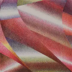 Samia Halaby, Cleveland, lithograph in colors, 1974