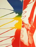Paul Jenkins, Continental Divide, lithograph in colors, 1981