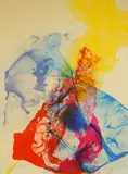Paul Jenkins, Phenomena- Katherine Wheel, lithograph in colors, 1969