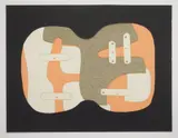 Conrad Marca-Relli, Autumn Suite A fabric card and paper, collage multiple, 1970