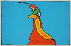 Facing East by Peter Max, serigraph in color, 1976, offered May 2025
