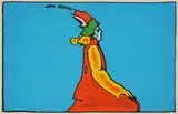 Peter Max, Facing East, serigraph in color, 1976