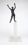 Richard Mc Dermott Miller, The Space Walker, bronze maquette sculpture, 1977