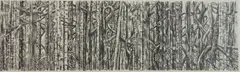 Joseph Norman, Berlin Autumn: De Tiergarten, lithograph in 2 colors, 2002
