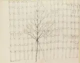 Harry Schwalb, Now Renting, ink on paper, 1965