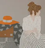 Phyllis Sloane, The Straw Hat, silkscreen in color, 1983