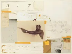 Renée Stout, The Fire Next Time, mixed media collage, 1997