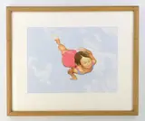 Gretchen O. Troibner, Malorie Underwater, gouache on paper, 1995, initialed GOT 95 in pencil lower right