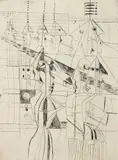 Nahum Tschacbasov, Untitled, etching, 1951