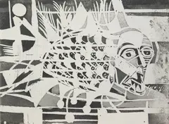Nahum Tschacbasov, Untitled, aquatint, 1951