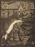 Edouard Manet, Chet et Les Fleurs, etching, 1869, posthumous printing, as published by Collector's Guild
