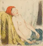 Tavik F Simon, Sleeping Girl soft ground