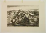 John Edward Costigan, Cutting Fodder, etching, 1938