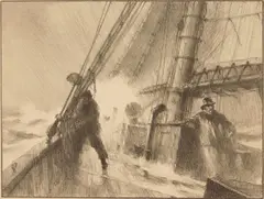 Gordon Grant, Heading for Port, lithograph