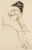 Morris Henry Hobbs, The Broken Sandal, etching, 1946, singed