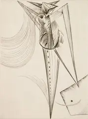 Ian Hugo, Toreador, engraving, 1945