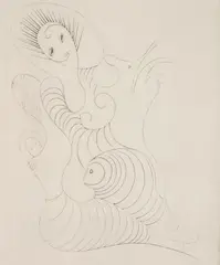 Ian Hugo, Together, engraving, 1946