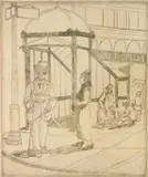 Hyman Katz, Help the Blind, etching, 1936