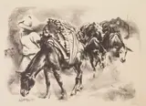 Henry G. Keller, Mexican Wood Merchant, lithograph, 1938