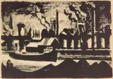 Martin Linsey, Cuyahoga River, lithograph