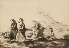 Esteban Vincente, Fleeing, etching