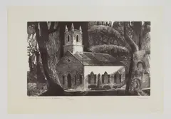 Lynd Ward, Historic Christ Church wood, engraving