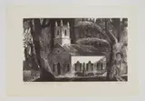 Lynd Ward, Historic Christ Church wood, engraving