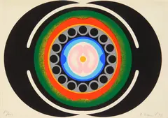 Gernot Bubenik, Kleine Blute, lithograph in colors, 1969, singed
