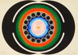 Gernot Bubenik, Kleine Blute, lithograph in colors, 1969, singed